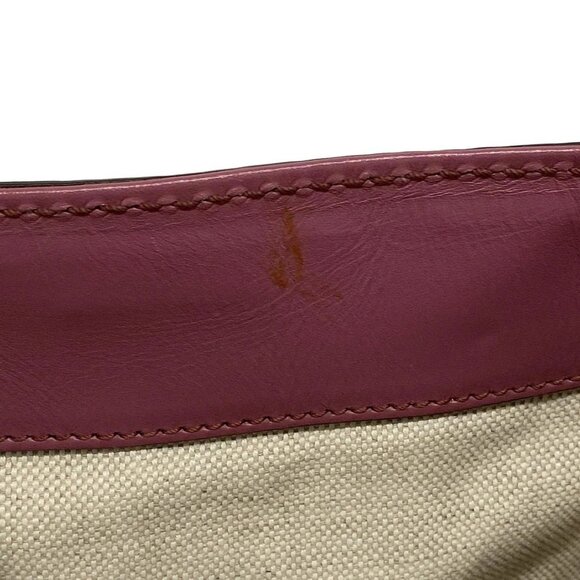 Auth GUCCI Sukey, GG Pattern 296835 Beige Dark Brown Pink Jacquard Leather - Picture 11 of 16